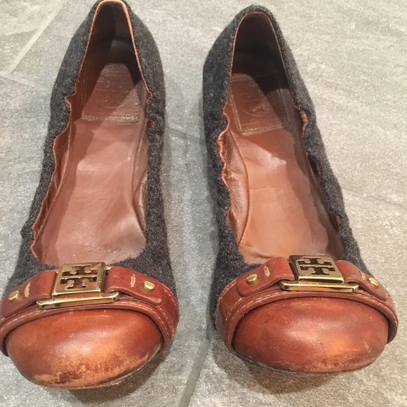 Tory Burch Wool and Leather Flats - Picture 2 of 3